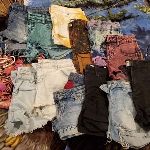 Skater shorts bundle: 13 pairs most BNWOT, VOLCOM, OBEY, RVCA etc.